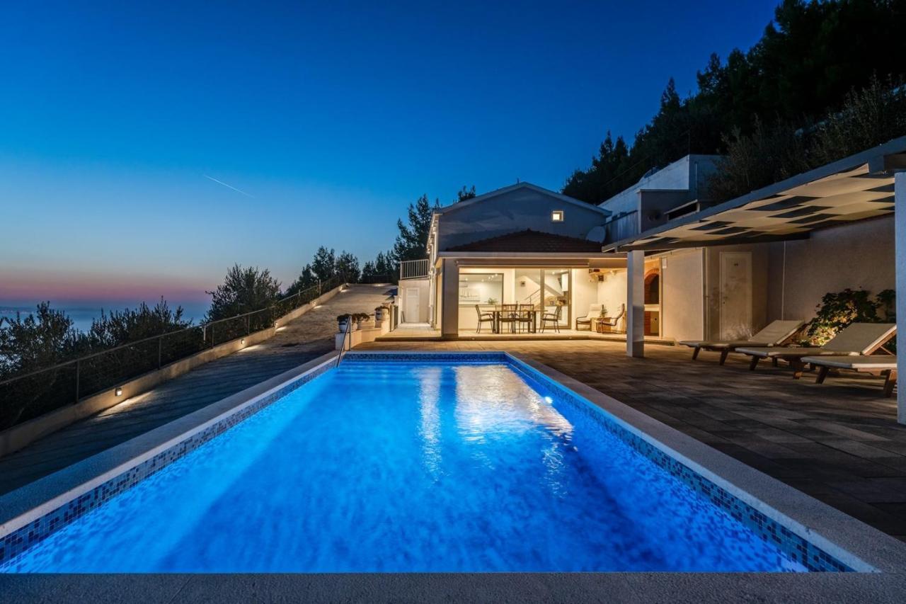 Villa Dream With Private Pool, 2 Bedrooms With En-Suite Bathrooms, Sea View Omis Luaran gambar